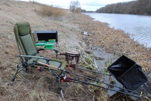 Як облаштувати робоче місце на фідерній риболовлі фото