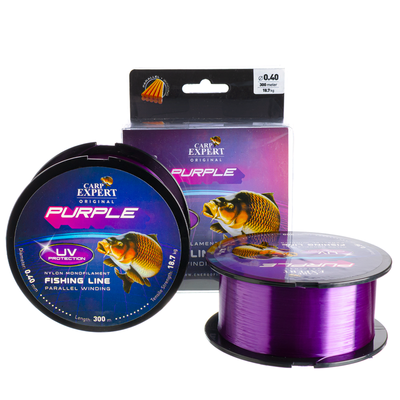 Волосінь Carp Expert UV 300м 0.25 8.9кг Protect Purple 30121025 фото